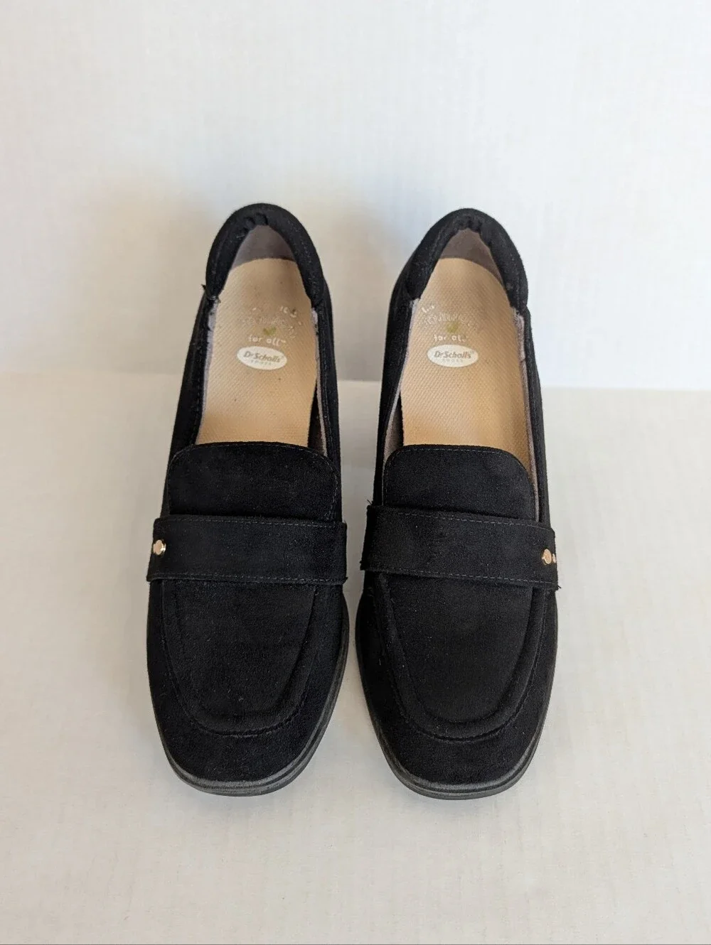 Dr. Scholl's Rumor Comfort Block Heel Loafers 6.5M Black